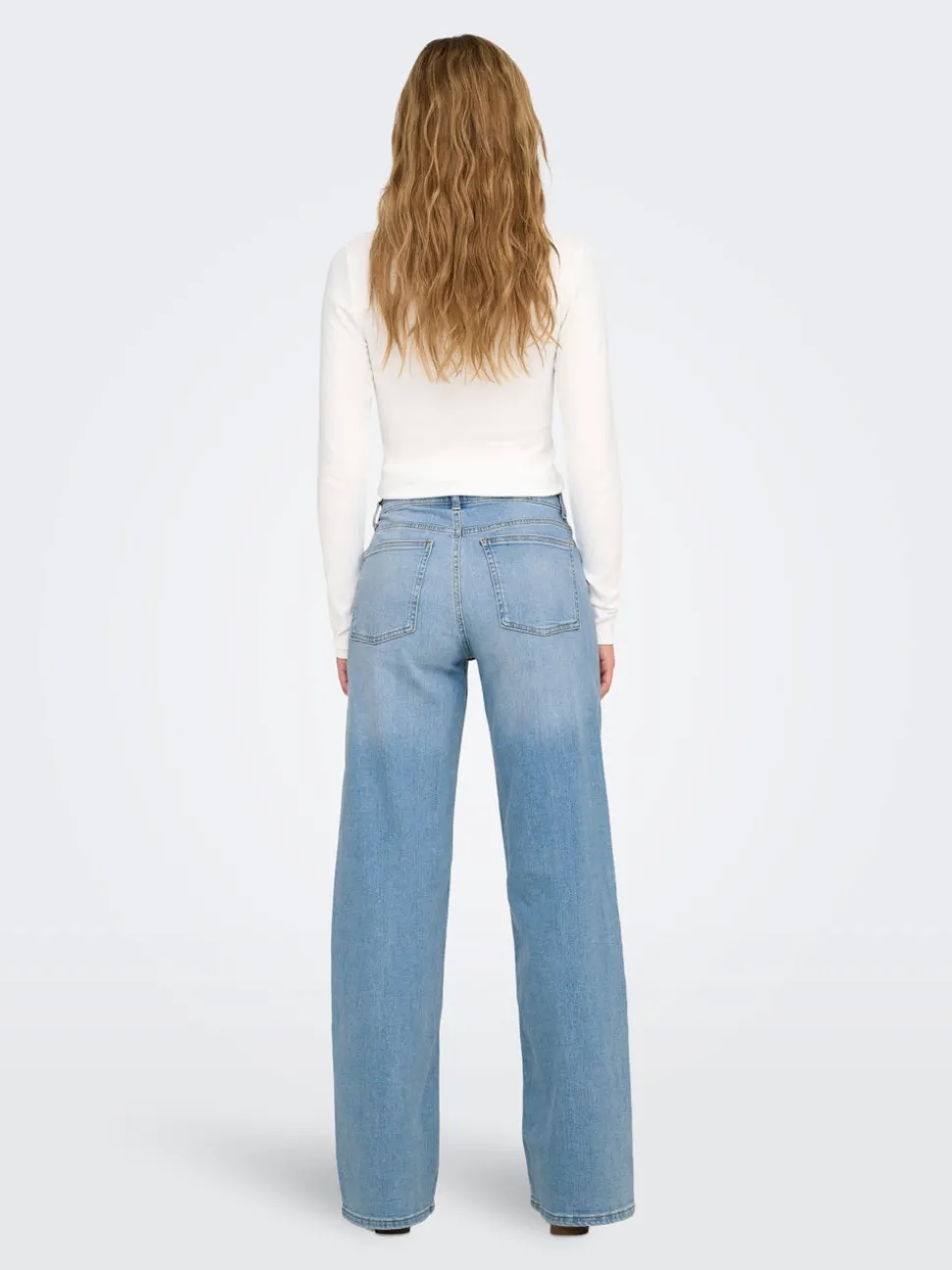 ONLCHRIS Middels høy midje Wide Leg Fit Jeans
