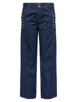 ONLCOBAIN Middels høy midje Wide Leg Fit Jeans
