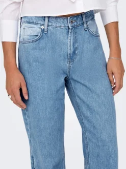 ONLCOBAIN Middels høy midje Wide Leg Fit Jeans