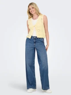 ONLCOMET Middels høy midje Wide Leg Fit Jeans