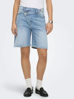 ONLCROSSOVER Middels høy midje Regular Fit Denimshorts
