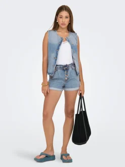 ONLCUBA Høy midje Relaxed Fit Denimshorts