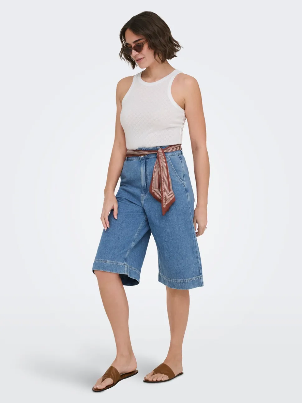 ONLDAVINA Middels høy midje Regular Fit Denimshorts
