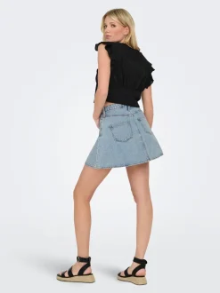 ONLEDEN Denim Denimskjørt Kort skjørt