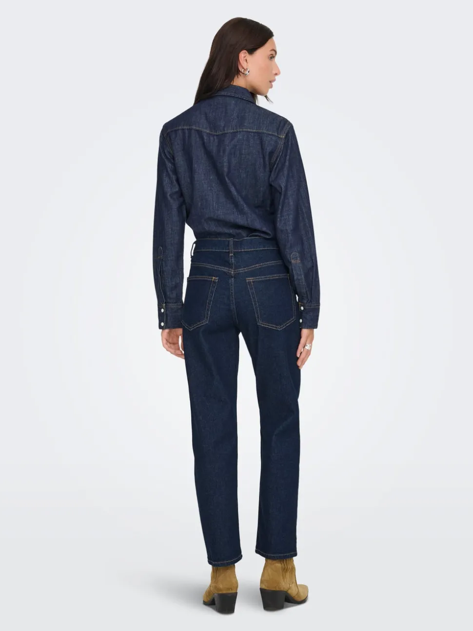 ONLELISA Middels høy midje Straight Fit Ankellengde Jeans