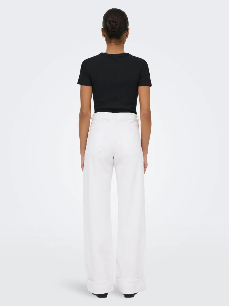 ONLELLA Middels høy midje Wide Leg Fit Jeans