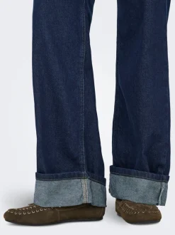 ONLELLA Middels høy midje Wide Leg Fit Jeans