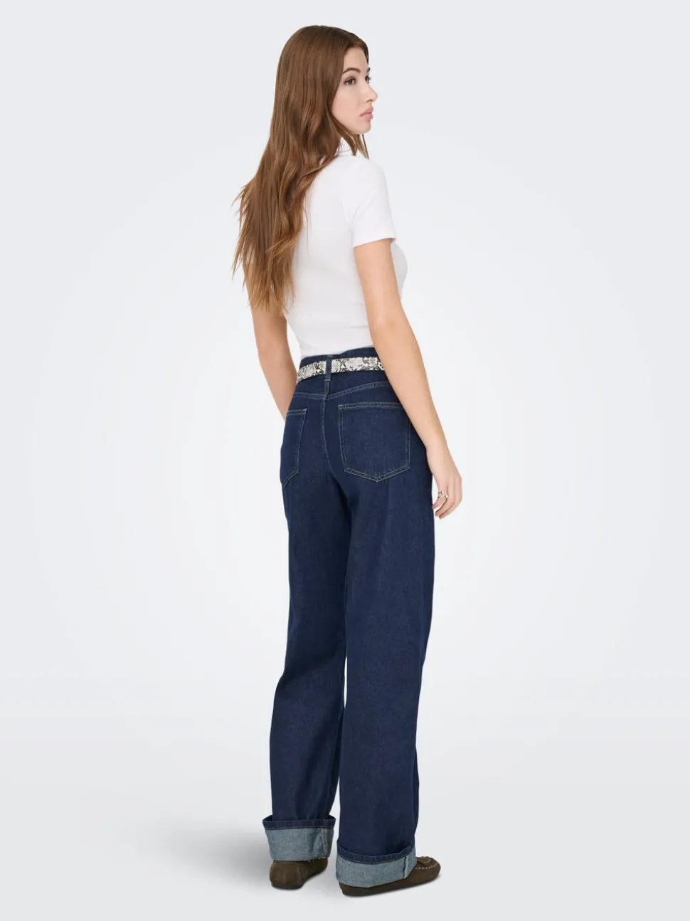 ONLELLA Middels høy midje Wide Leg Fit Jeans