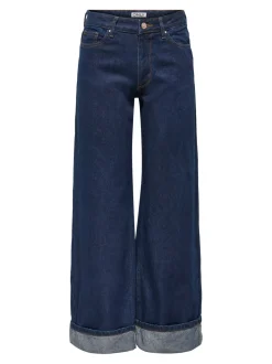 ONLELLA Middels høy midje Wide Leg Fit Jeans