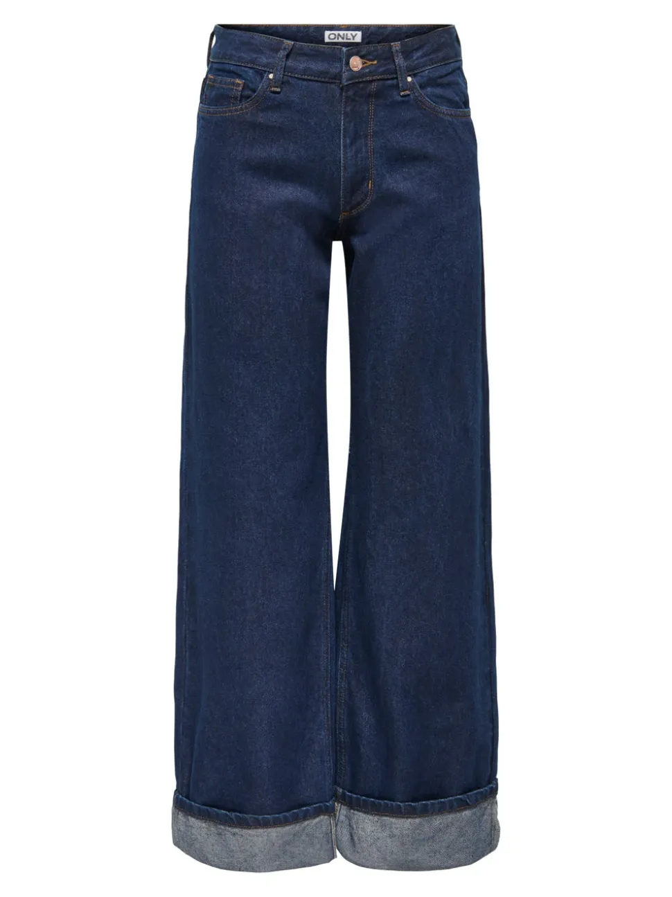 ONLELLA Middels høy midje Wide Leg Fit Jeans
