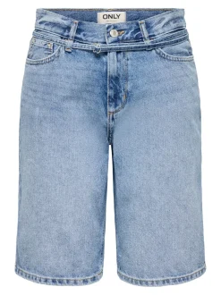 ONLELLA Middels høy midje Regular Fit Denimshorts
