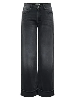 ONLELLA Middels høy midje Wide Leg Fit Jeans