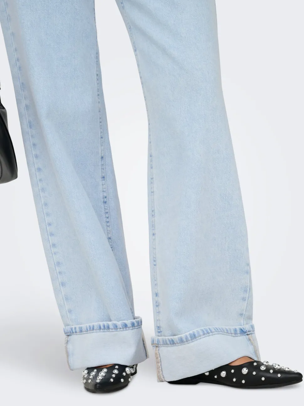 ONLELLA Middels høy midje Wide Leg Fit Jeans