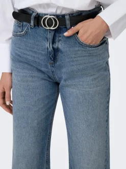 ONLELLA Middels høy midje Straight Fit Jeans
