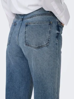 ONLELLA Middels høy midje Straight Fit Jeans