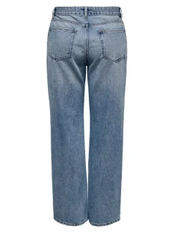 ONLELLA Middels høy midje Straight Fit Jeans