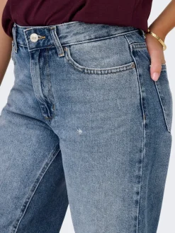 ONLELLA Middels høy midje Wide Leg Fit Jeans