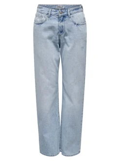 ONLELLA Middels høy midje Straight Fit Jeans