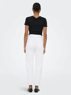 ONLEMEL Høy midje Straight Fit Ankellengde Jeans