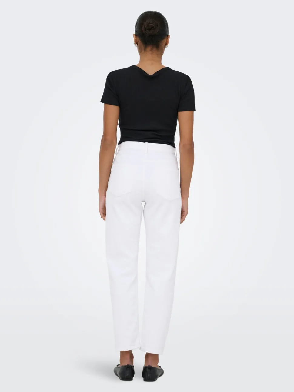 ONLEMEL Høy midje Straight Fit Ankellengde Jeans