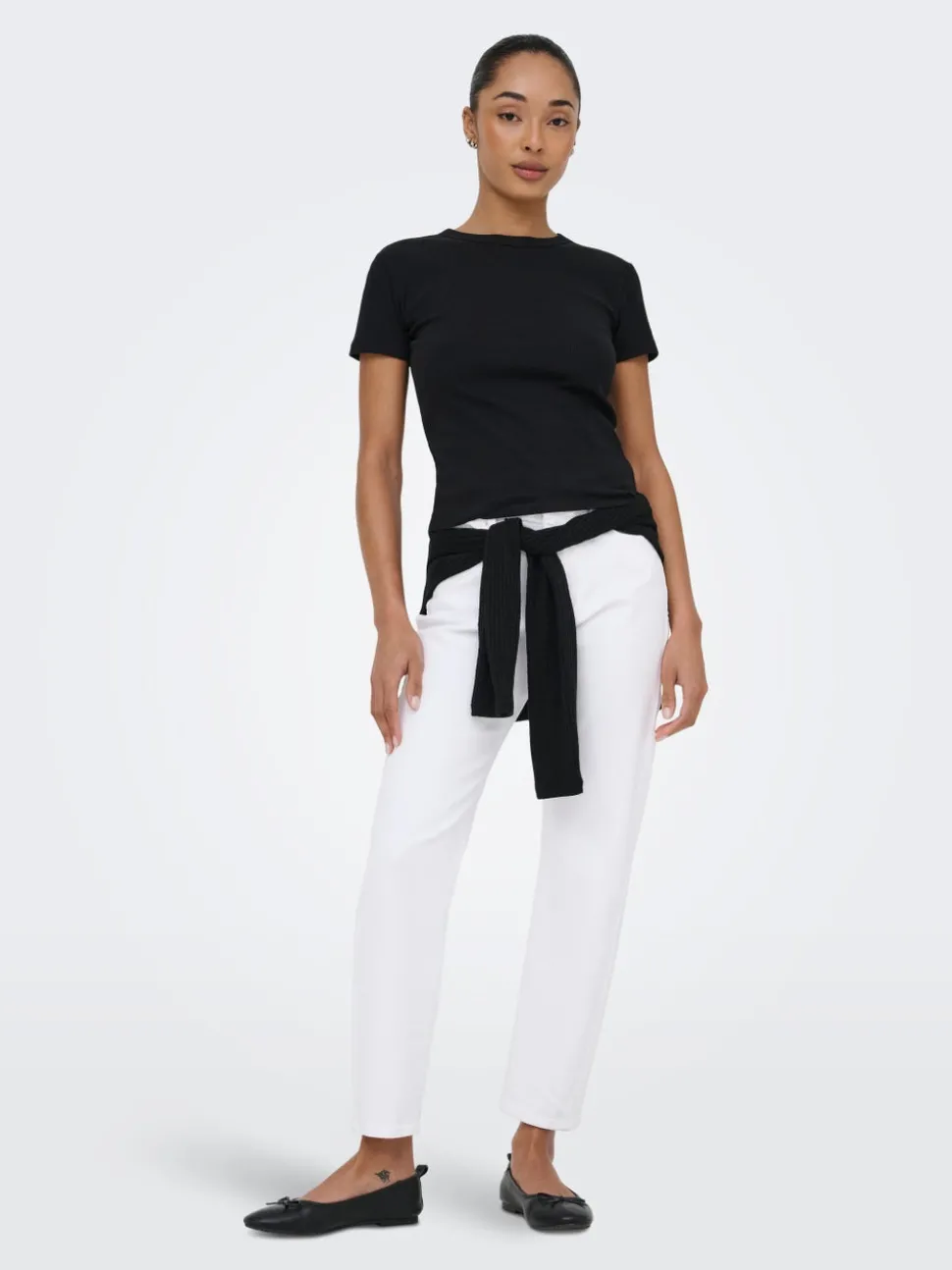 ONLEMEL Høy midje Straight Fit Ankellengde Jeans