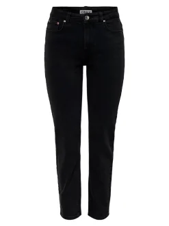 ONLEMEL Høy midje Straight Fit Ankellengde Jeans