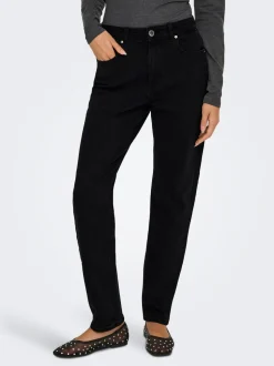 ONLEMEL Høy midje Straight Fit Ankellengde Jeans