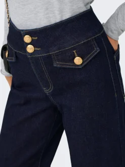 ONLEMILIA Høy midje Bred passform - beskåret Jeans