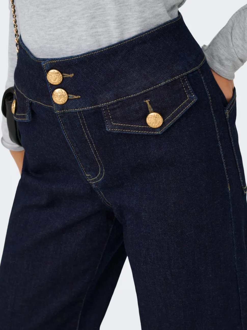 ONLEMILIA Høy midje Bred passform - beskåret Jeans