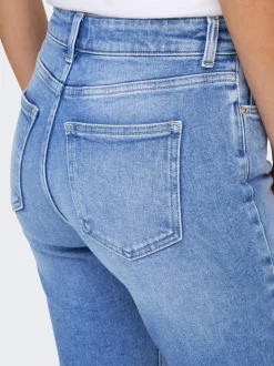 ONLEMILY Høy midje Straight Fit Ankellengde Jeans