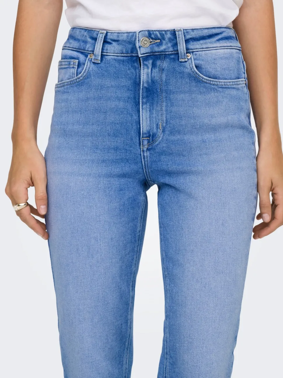 ONLEMILY Høy midje Straight Fit Ankellengde Jeans
