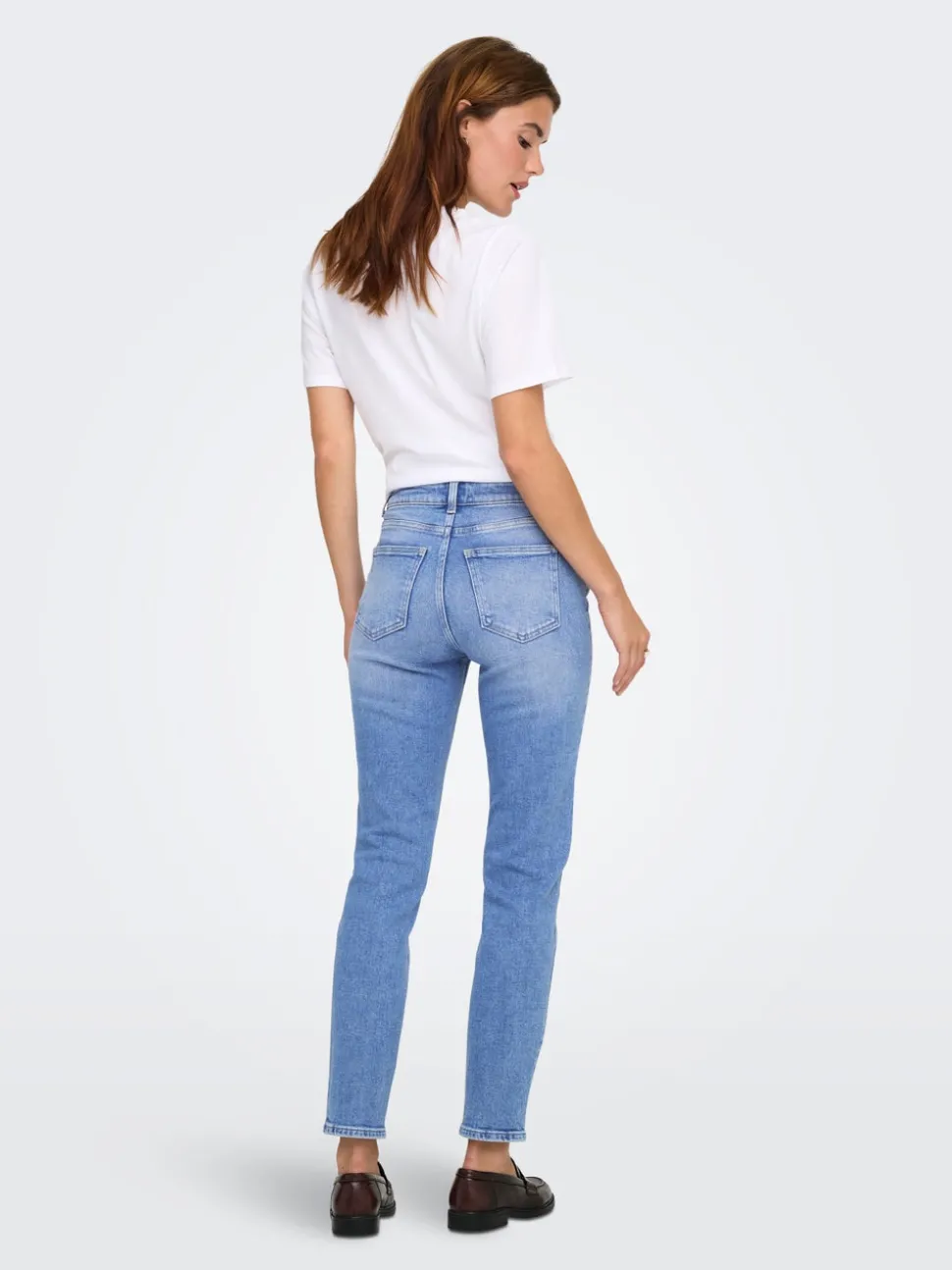 ONLEMILY Høy midje Straight Fit Ankellengde Jeans