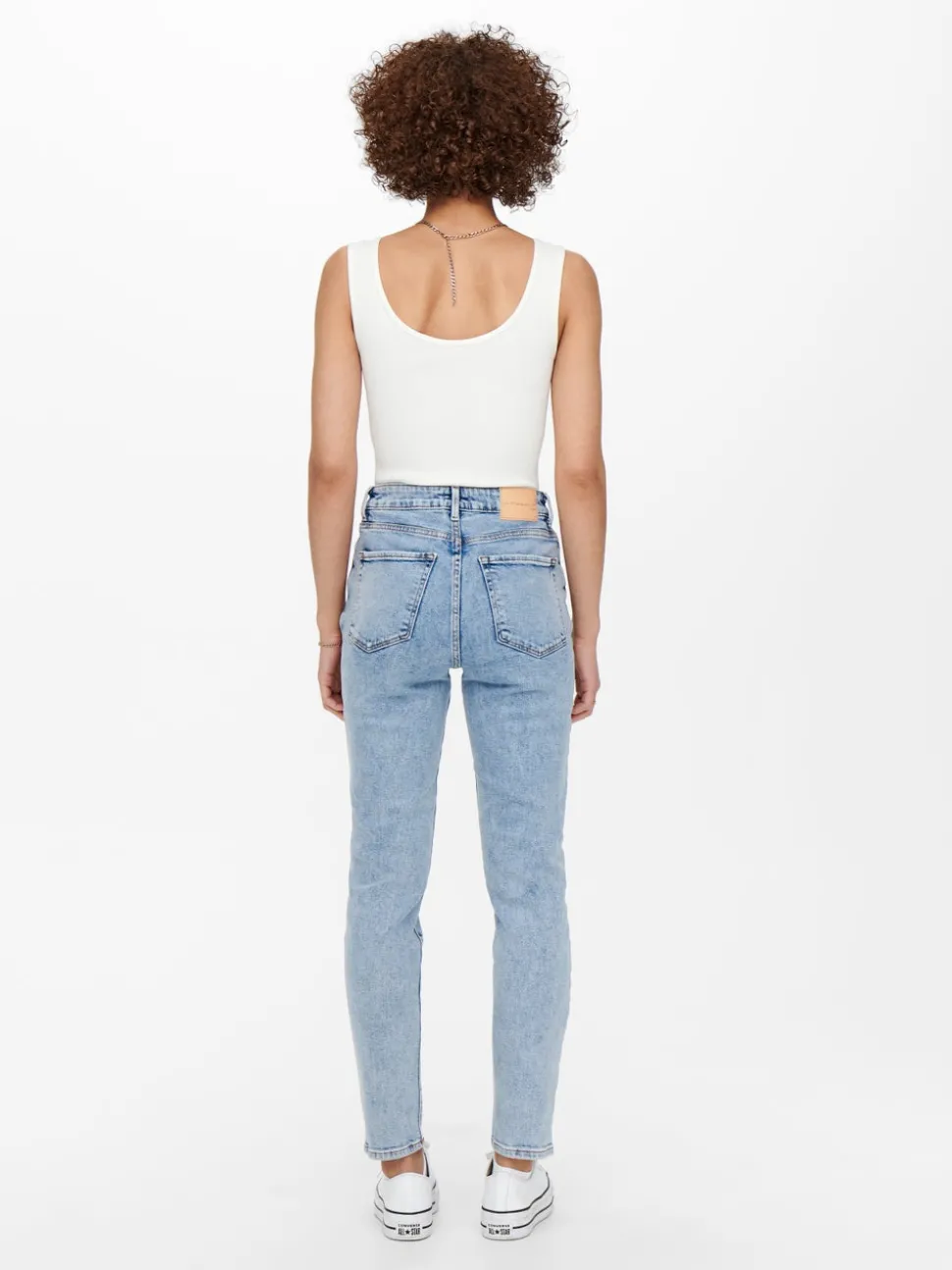 ONLEMILY Høy midje Straight Fit Ankellengde Jeans