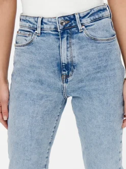 ONLEMILY Høy midje Straight Fit Ankellengde Jeans