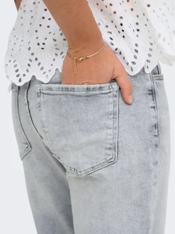ONLEMILY Høy midje Straight Fit Ankellengde Jeans