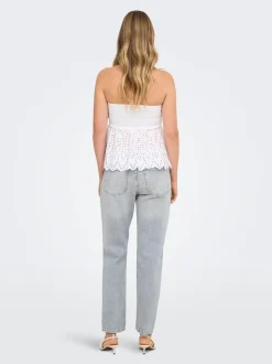 ONLEMILY Høy midje Straight Fit Ankellengde Jeans