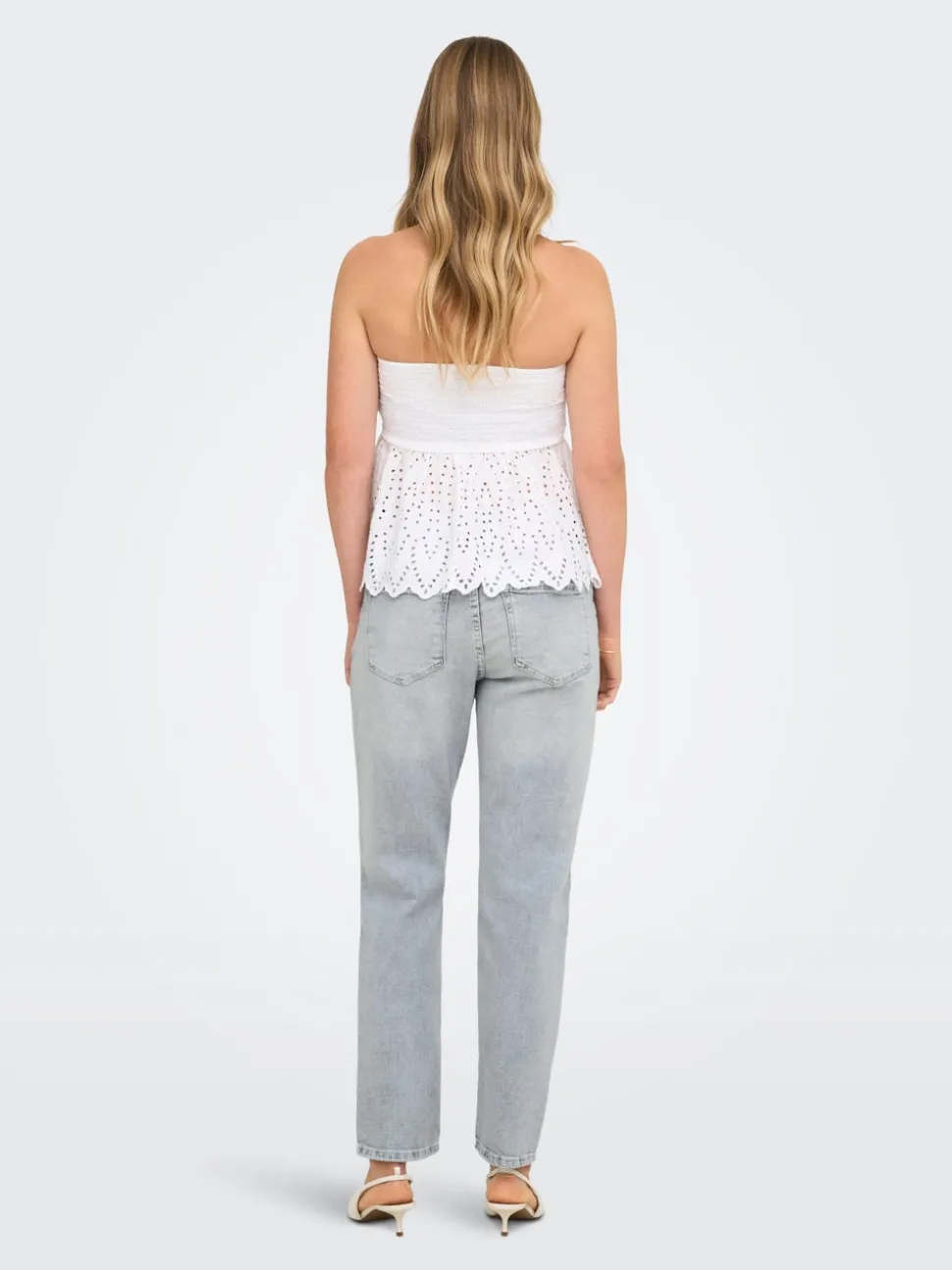 ONLEMILY Høy midje Straight Fit Ankellengde Jeans