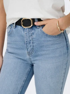 ONLEMILY Høy midje Straight Fit Ankellengde Jeans