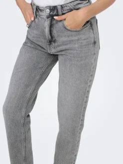 ONLEMILY Høy midje Straight Fit Ankellengde Jeans