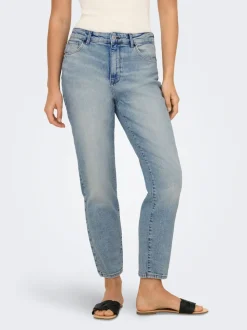 ONLEMILY Høy midje Straight Fit Ankellengde Jeans