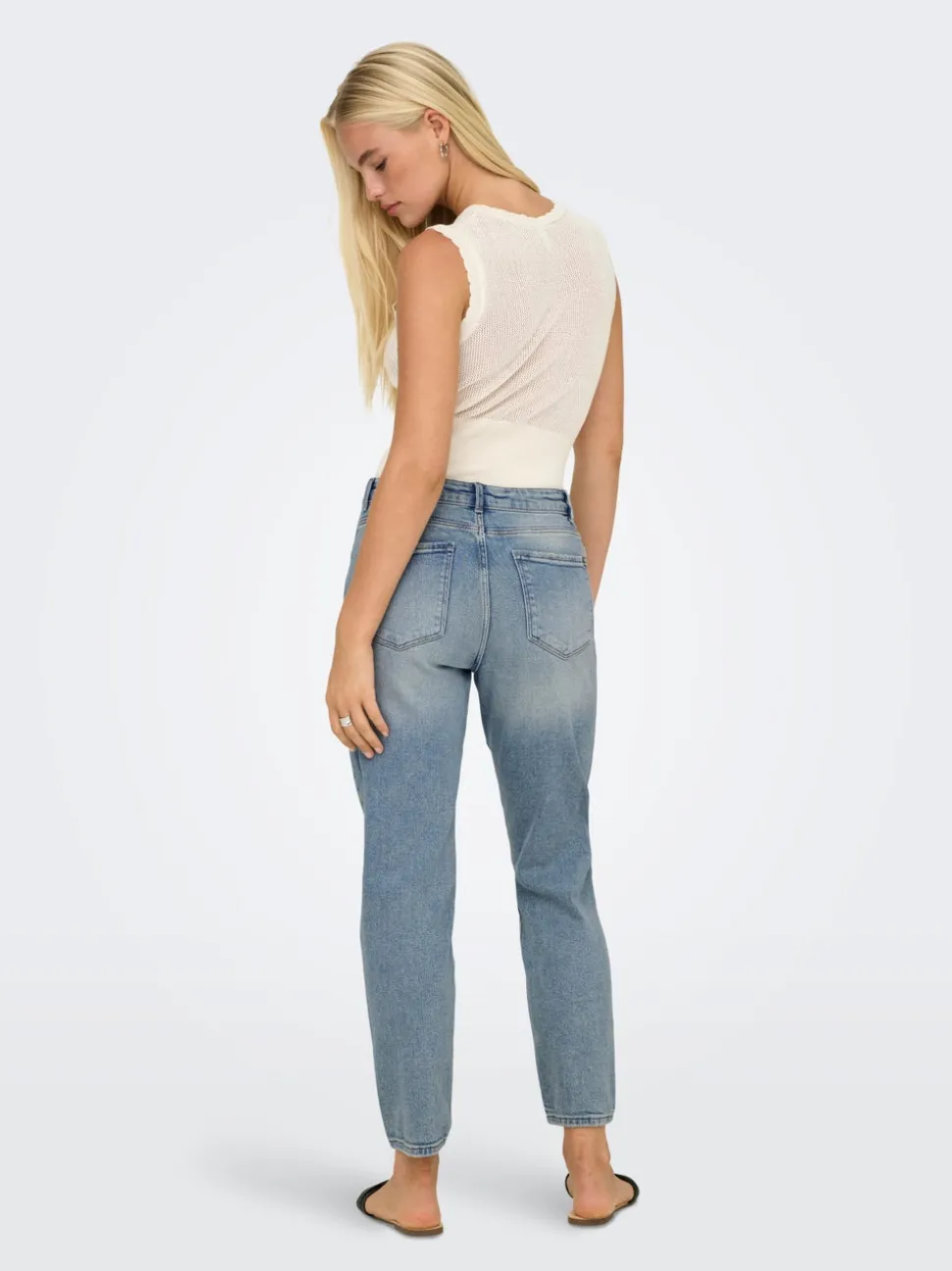 ONLEMILY Høy midje Straight Fit Ankellengde Jeans