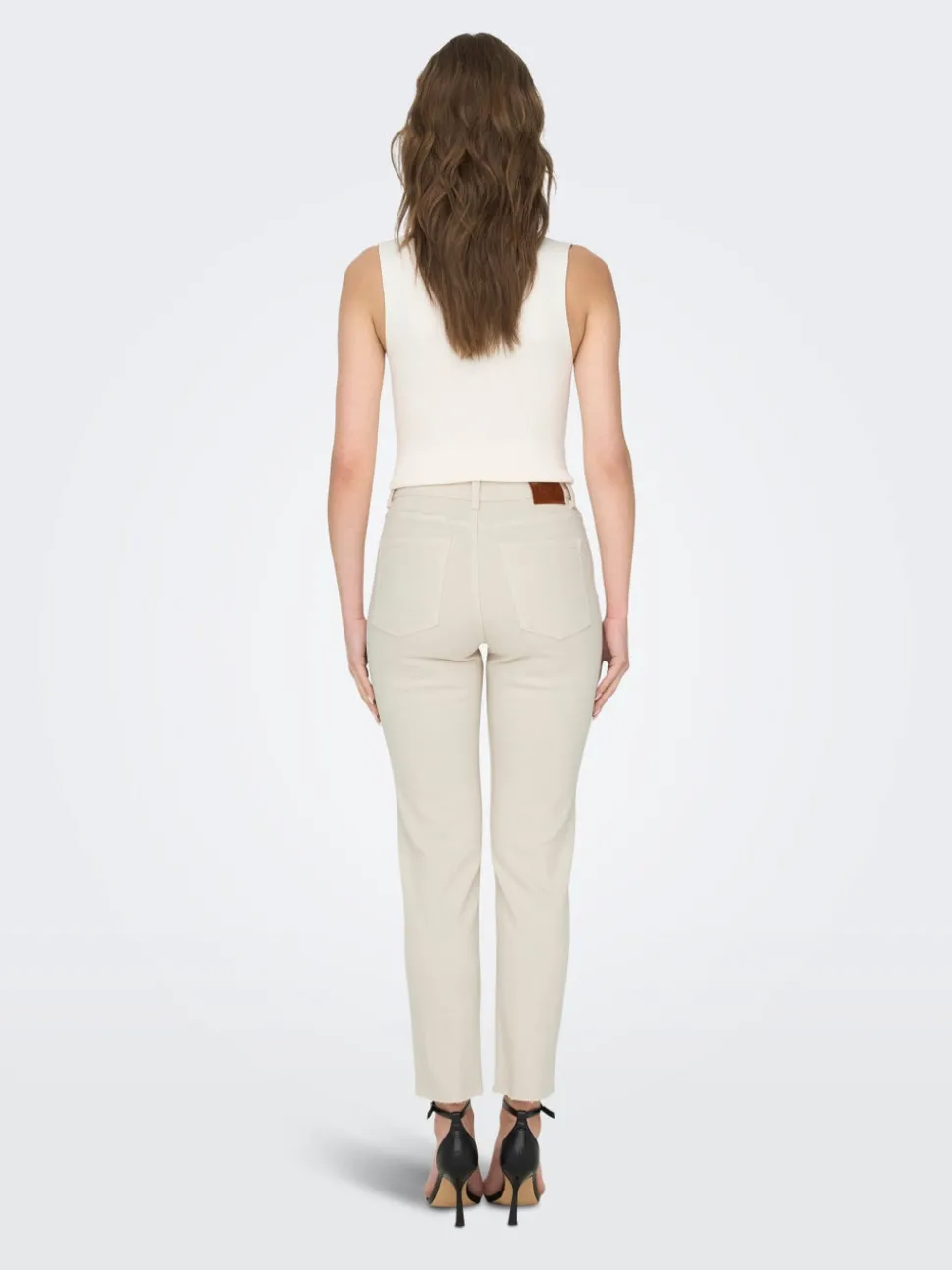 ONLEMILY Høy midje Straight Fit Ankellengde Jeans