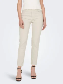 ONLEMILY Høy midje Straight Fit Ankellengde Jeans