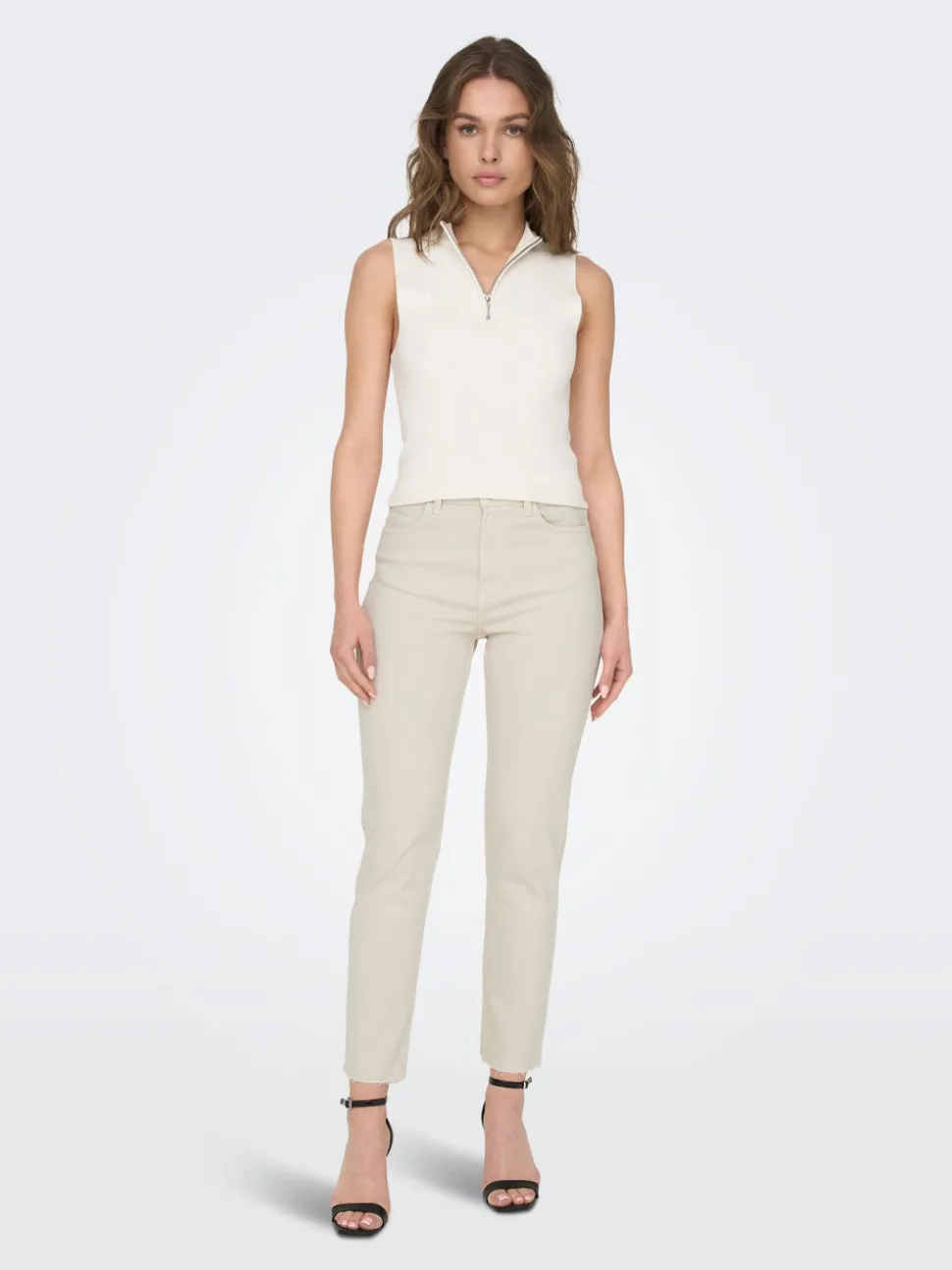 ONLEMILY Høy midje Straight Fit Ankellengde Jeans