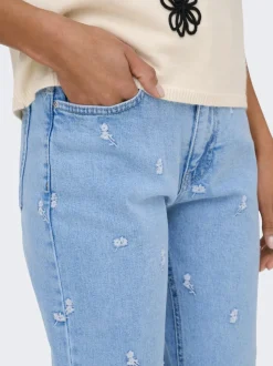 ONLEMILY Høy midje Straight Fit Ankellengde Jeans