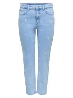 ONLEMILY Høy midje Straight Fit Ankellengde Jeans