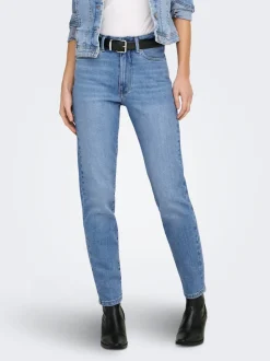 ONLEMILY Høy midje Straight Fit Ankellengde Jeans