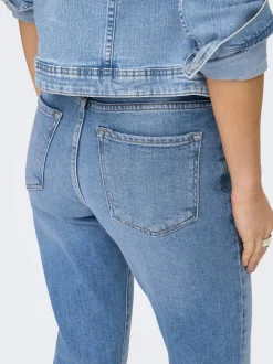 ONLEMILY Høy midje Straight Fit Ankellengde Jeans