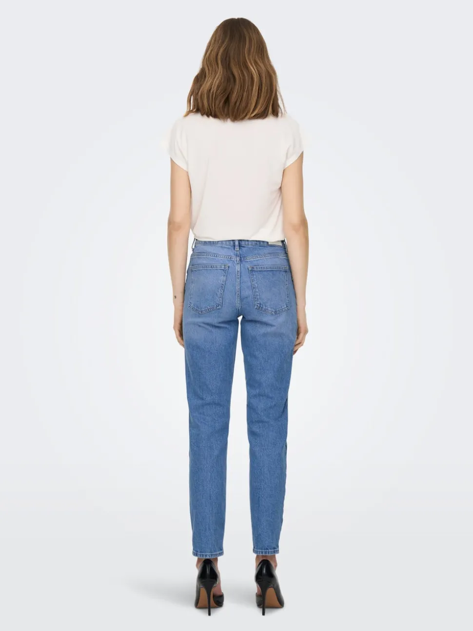 ONLEMILY Høy midje Straight Fit Ankellengde Jeans