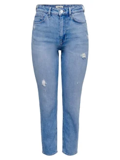 ONLEMILY Høy midje Straight Fit Ankellengde Jeans